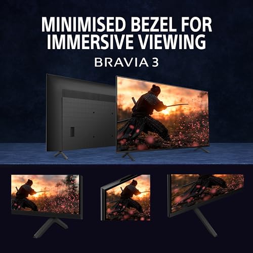 Sony BRAVIA 3 Series 139 cm (55 inches) 4K Ultra HD AI Smart LED Google TV K-55S30B (Black)-2 Years Warranty for Limited Period