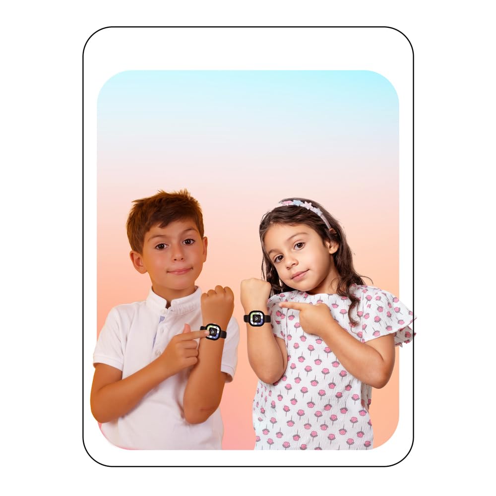 SPIKY Rectangle Analouge Wrist Watch for Kids Girls & Boys | Simple School Watch | Unbreakable Silicone Strap | Best Birthday Gift | Best Return Gift | Perfect for 3-12 Years