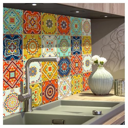 TEKCOOL 60CM X 200CM Kitchen Wallpaper Oil Proof,Waterproof self-Adhesive Wall Stickers for Kitchen Anti-Mold and Heat Resistant Aluminium Backsplash Wallpaper (Grey flower-1pc)