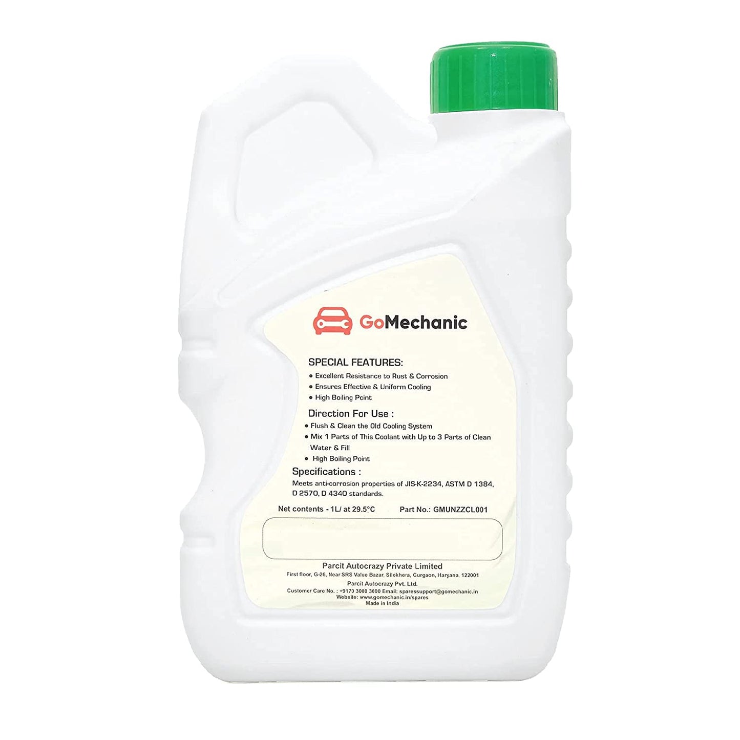 GoMechanic Corecool Coolant Antifreeze Green Concentrate 1:3 Passenger & Commerical Cars (1L)