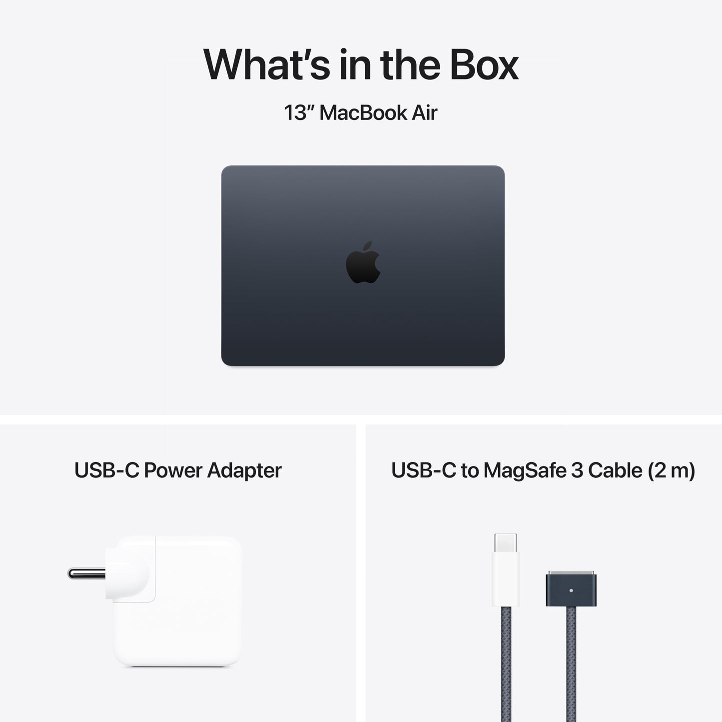 Apple 2025 MacBook Air (13-inch, Apple M4 chip with 10-core CPU and 10-core GPU, 16GB Unified Memory, 512GB) - Midnight