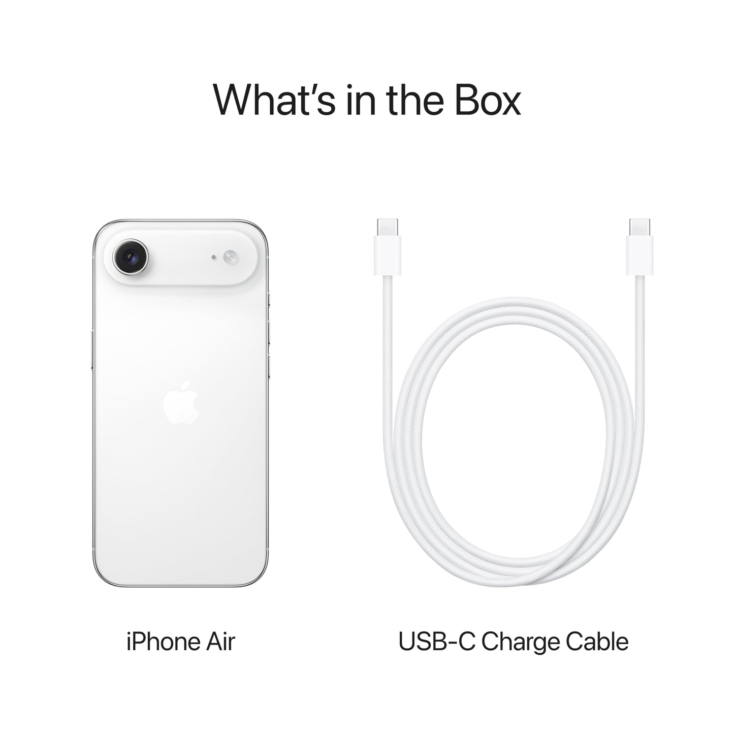 iPhone Air 512 GB: Thinnest iPhone Ever, 16.63 cm (6.5″) Display with Promotion up to 120Hz, Powerful A19 Pro Chip, Center Stage Front Camera, All-Day Battery Life; Cloud White