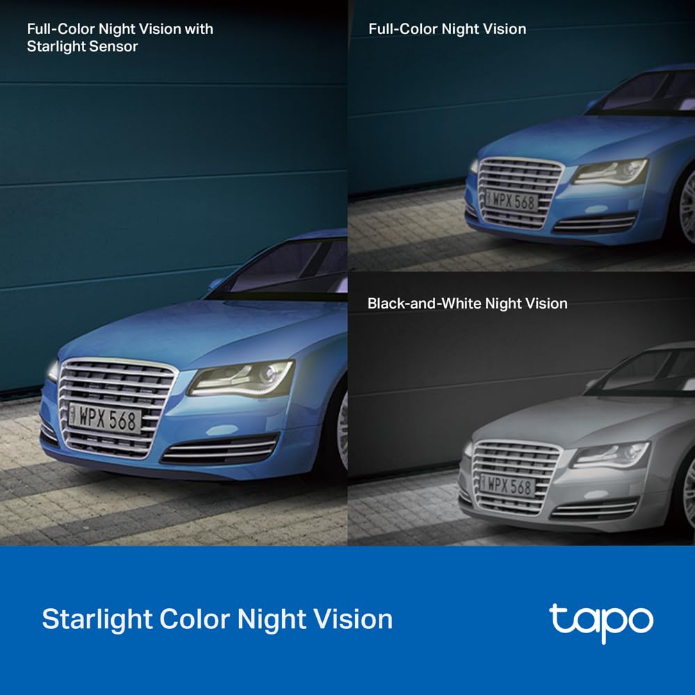 Tapo C520WS 2K QHD 4MP Outdoor Pan/Tilt Security Smart Wi-Fi Camera,IP66 Weatherproof, AI Detection,360° Visual Coverage,Starlight Colour Night Vision, Works with Alexa&Google Home