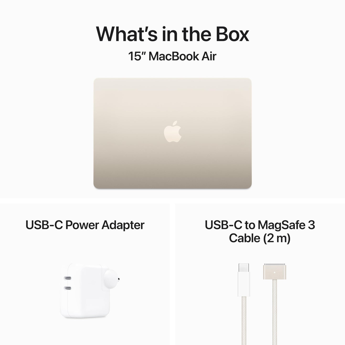 Apple 2024 MacBook Air 15″ Laptop with M3 chip: 38.91 cm (15.3″) Liquid Retina Display, 16GB Unified Memory, 512GB SSD Storage, Backlit Keyboard, 1080p FaceTime HD Camera, Touch ID- Starlight