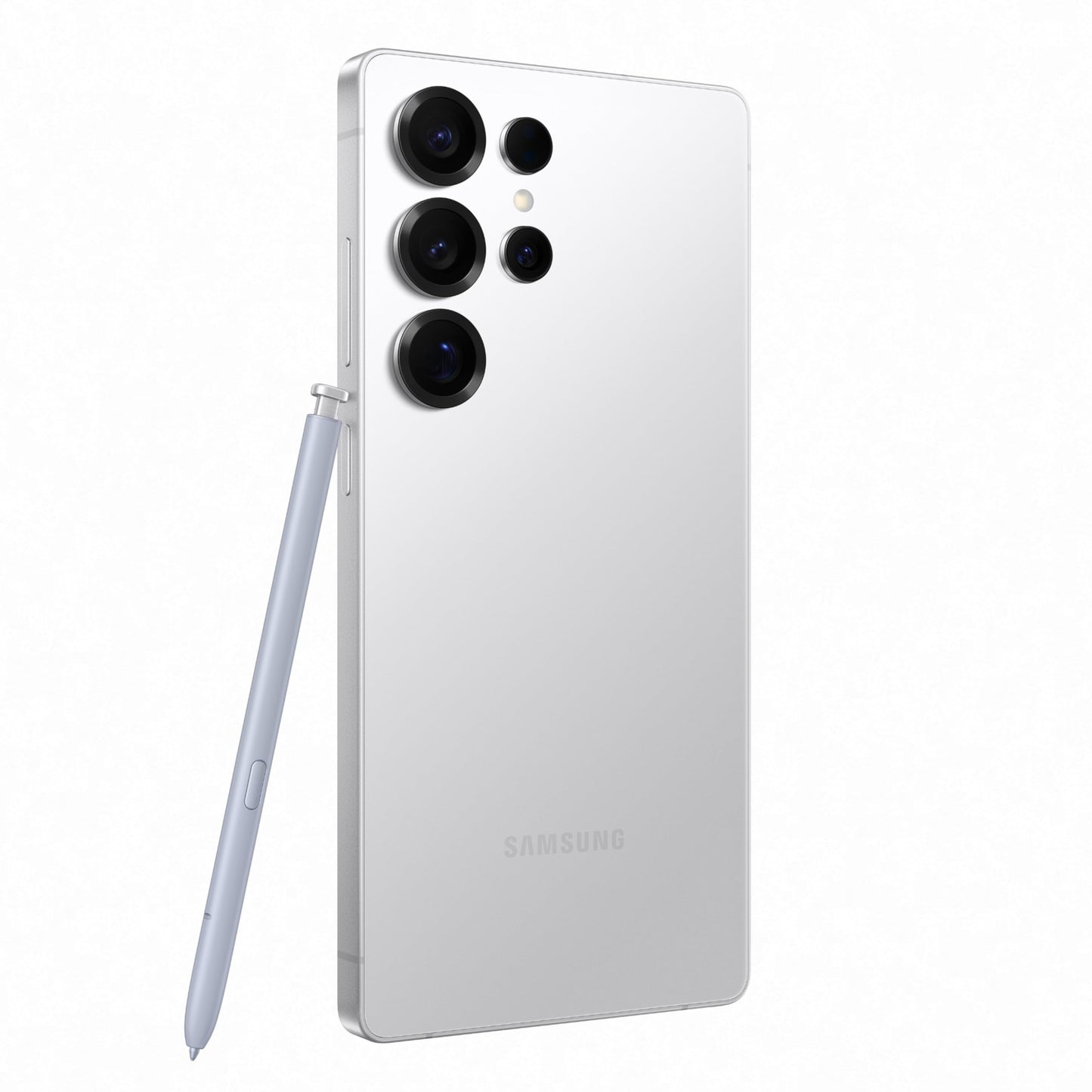 Samsung Galaxy S25 Ultra 5G AI Smartphone (Titanium Whitesilver, 12GB RAM, 256GB Storage), 200MP Camera, S Pen Included, Long Battery Life