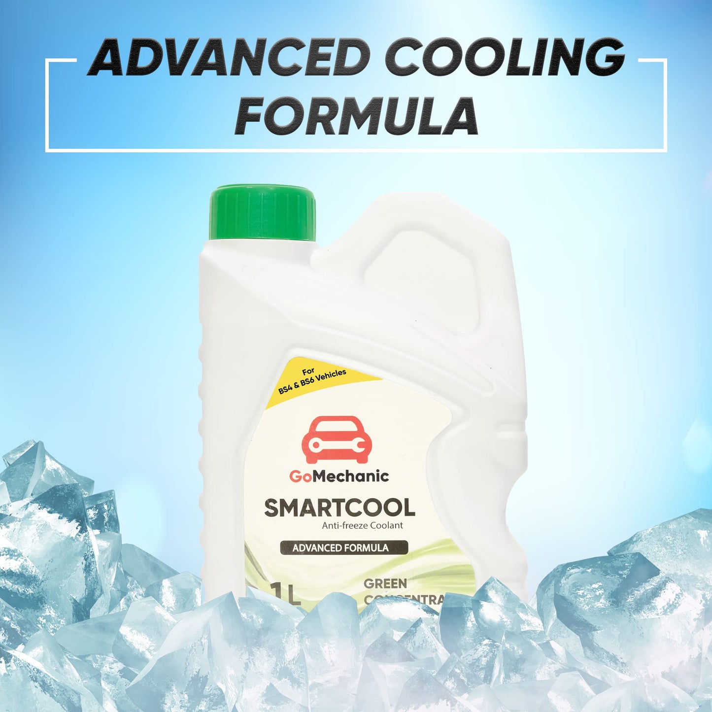 GoMechanic Corecool Coolant Antifreeze Green Concentrate 1:3 Passenger & Commerical Cars (1L)