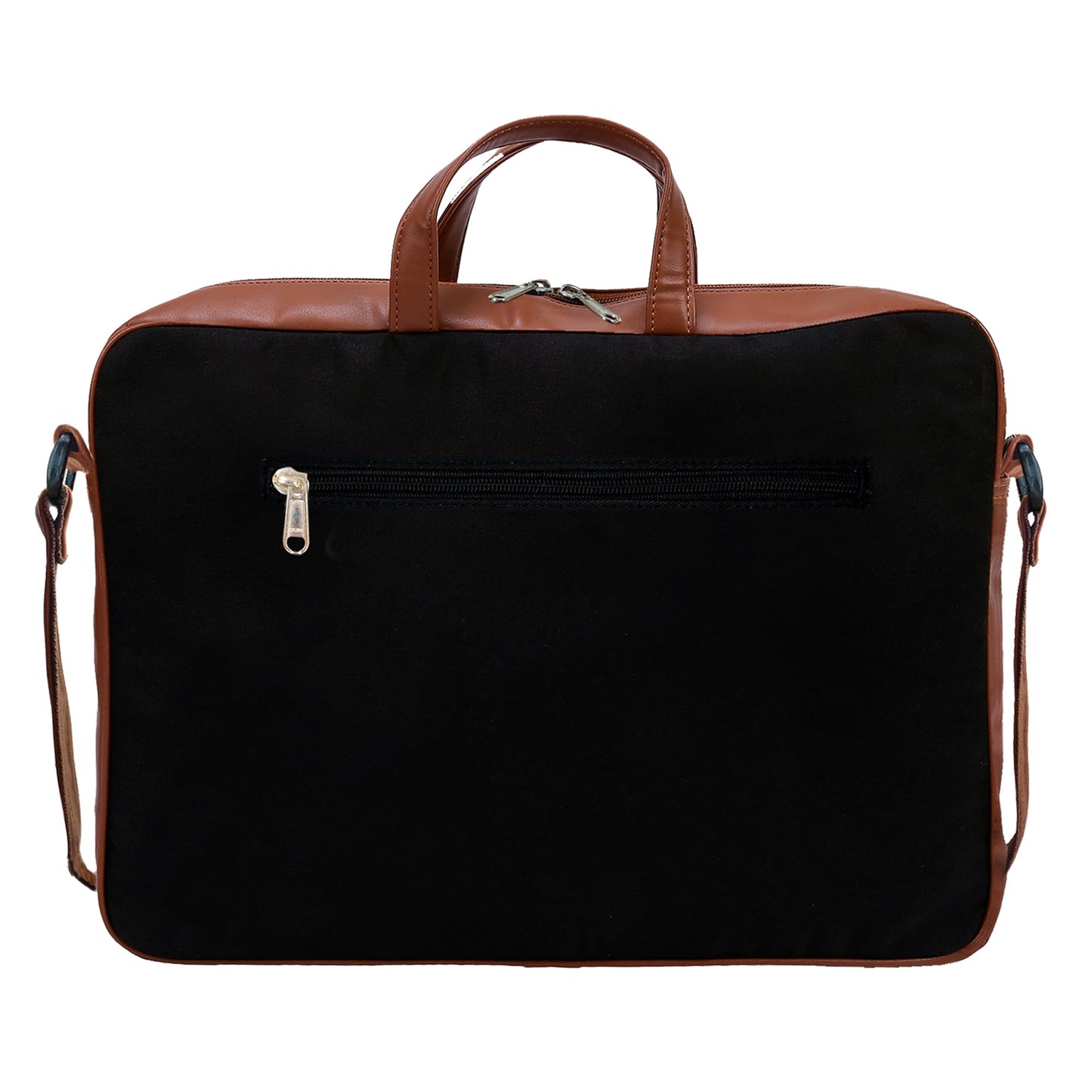 Funk For Hire Mela Printed One Pocket Cotton Canvas Unisex 15.6 inch Laptop Bag Black