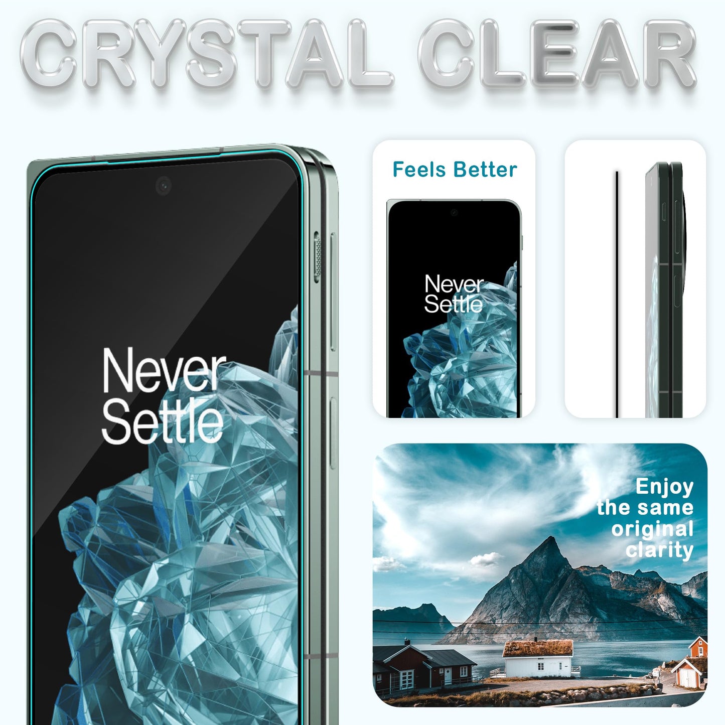 ArmourPro Military Grade Gorilla Tempered Glass Compatible for OnePlus OPEN with Edge to Edge Coverage, Cable Protector and Easy Installation kit (6.8 Inch)
