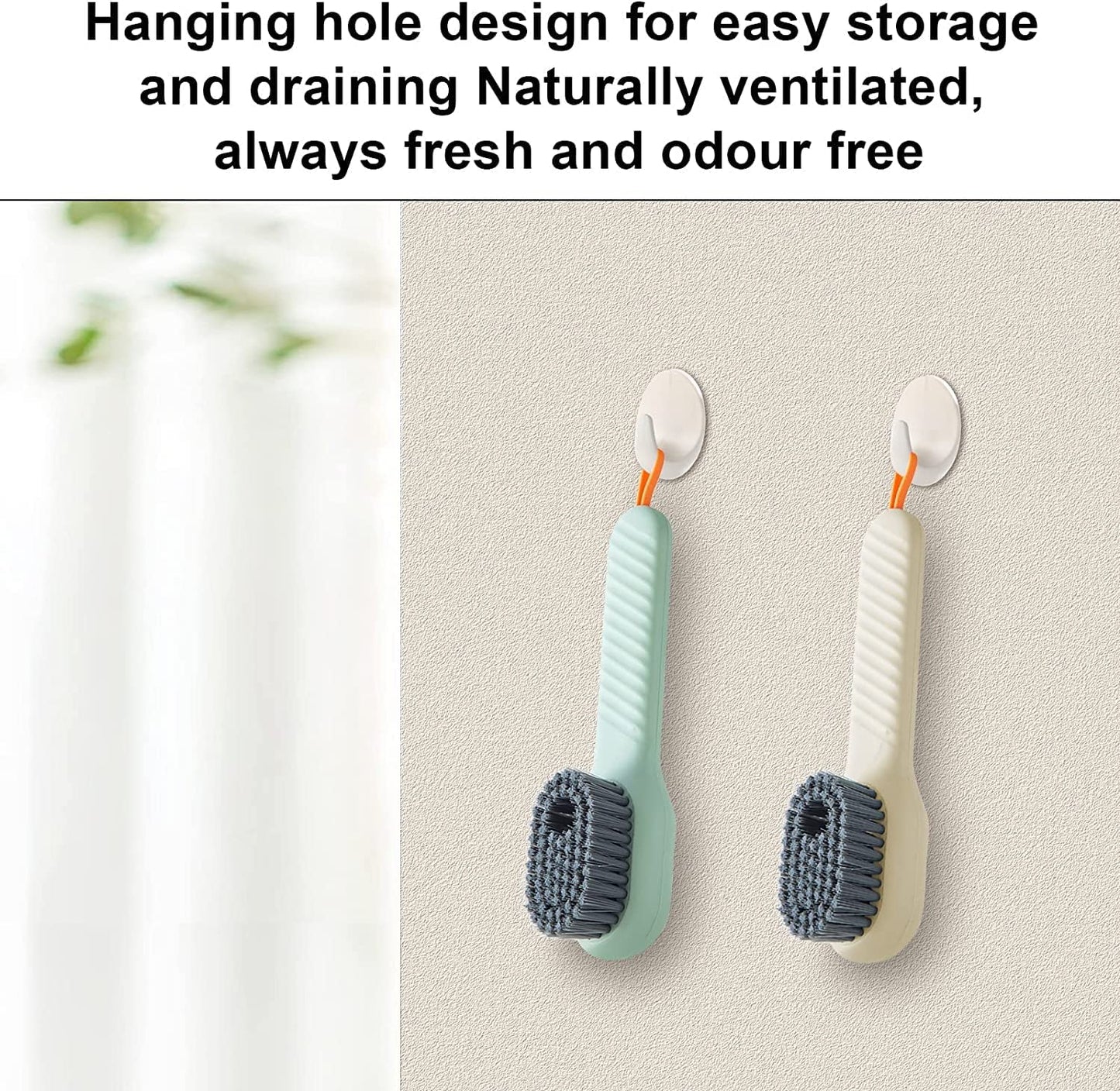 Sajani Multifunctional Liquid Shoe Brush, Liquid Adding Soft Fur Cleaning Brush, Household Soft Bristle Cleaning Brush, Suitable for Shoes Clothes Bathroom Kitchen (Pack of 1) (Shoe Cleaning Brush)