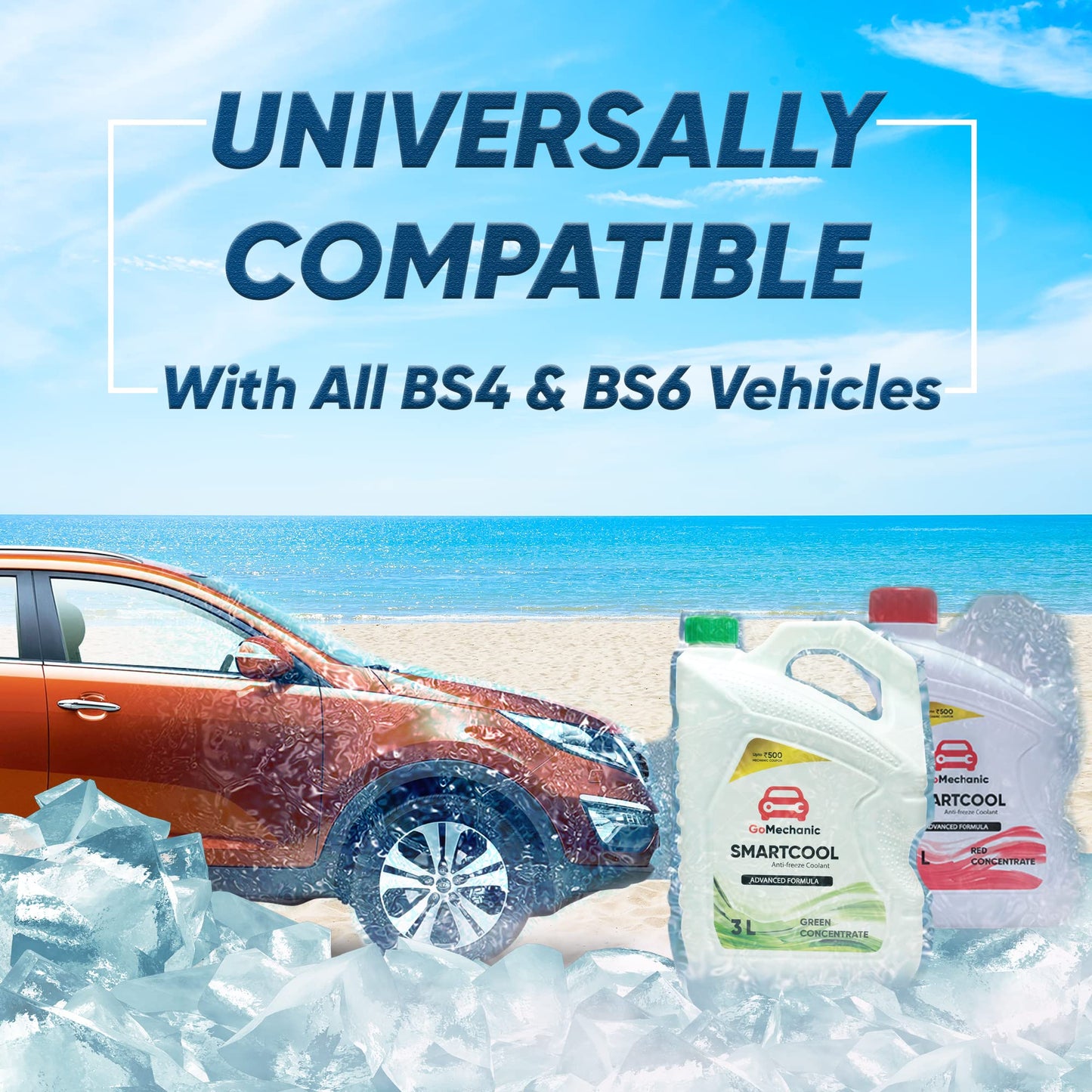 GoMechanic Corecool Coolant Antifreeze Green Concentrate 1:3 Passenger & Commerical Cars (1L)