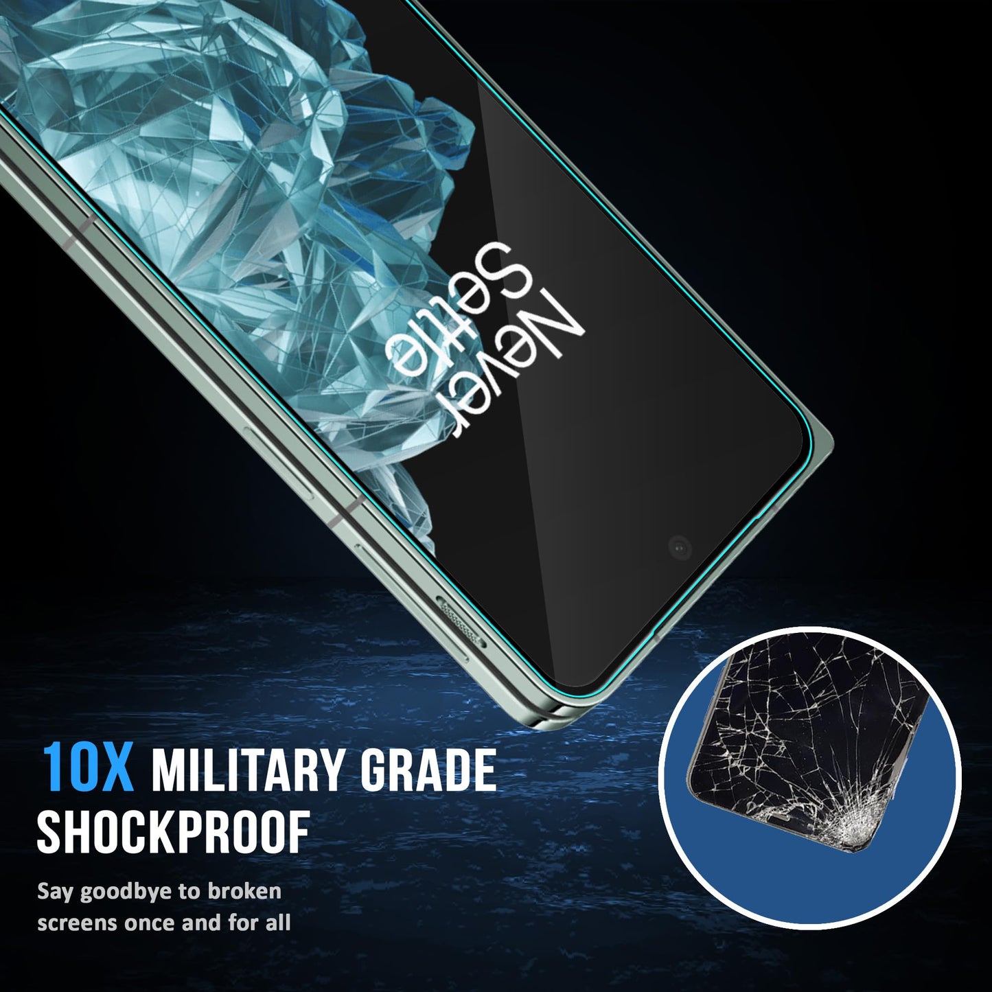 ArmourPro Military Grade Gorilla Tempered Glass Compatible for OnePlus OPEN with Edge to Edge Coverage, Cable Protector and Easy Installation kit (6.8 Inch)