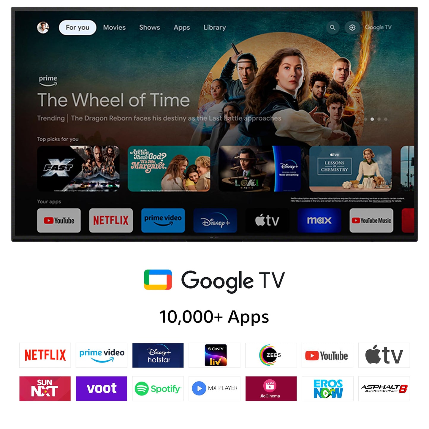 Sony BRAVIA 3 Series 139 cm (55 inches) 4K Ultra HD AI Smart LED Google TV K-55S30B (Black)-2 Years Warranty for Limited Period