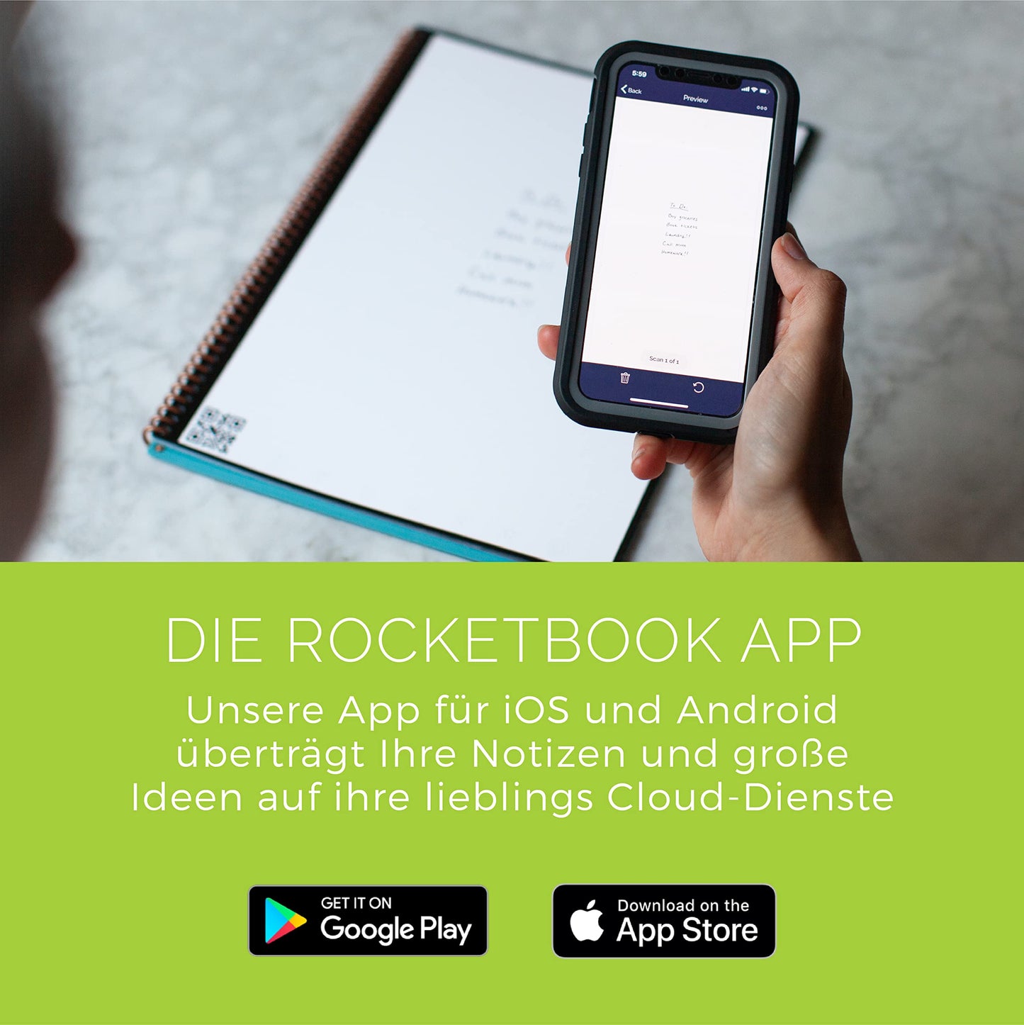 Rocketbook Everlast Smart Notebook, 36 Pages