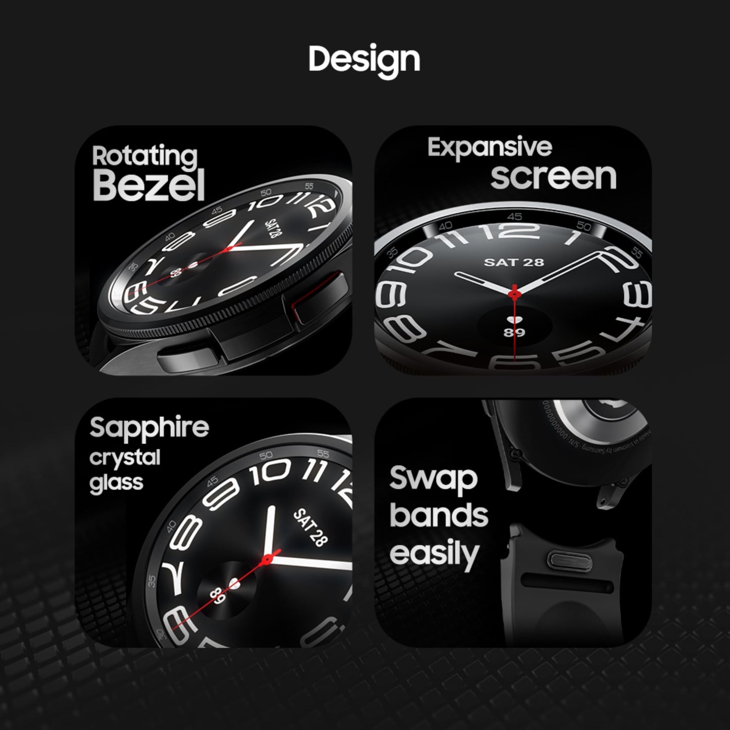 Samsung Galaxy Watch6 Classic (Black, 47mm) | Rotating Bezel | LTE | Monitor BP and ECG | Track Sleep | Track Health | Upto 40hrs Charge with Fast Charging | Galaxy Ecosystem | IP68 Rating