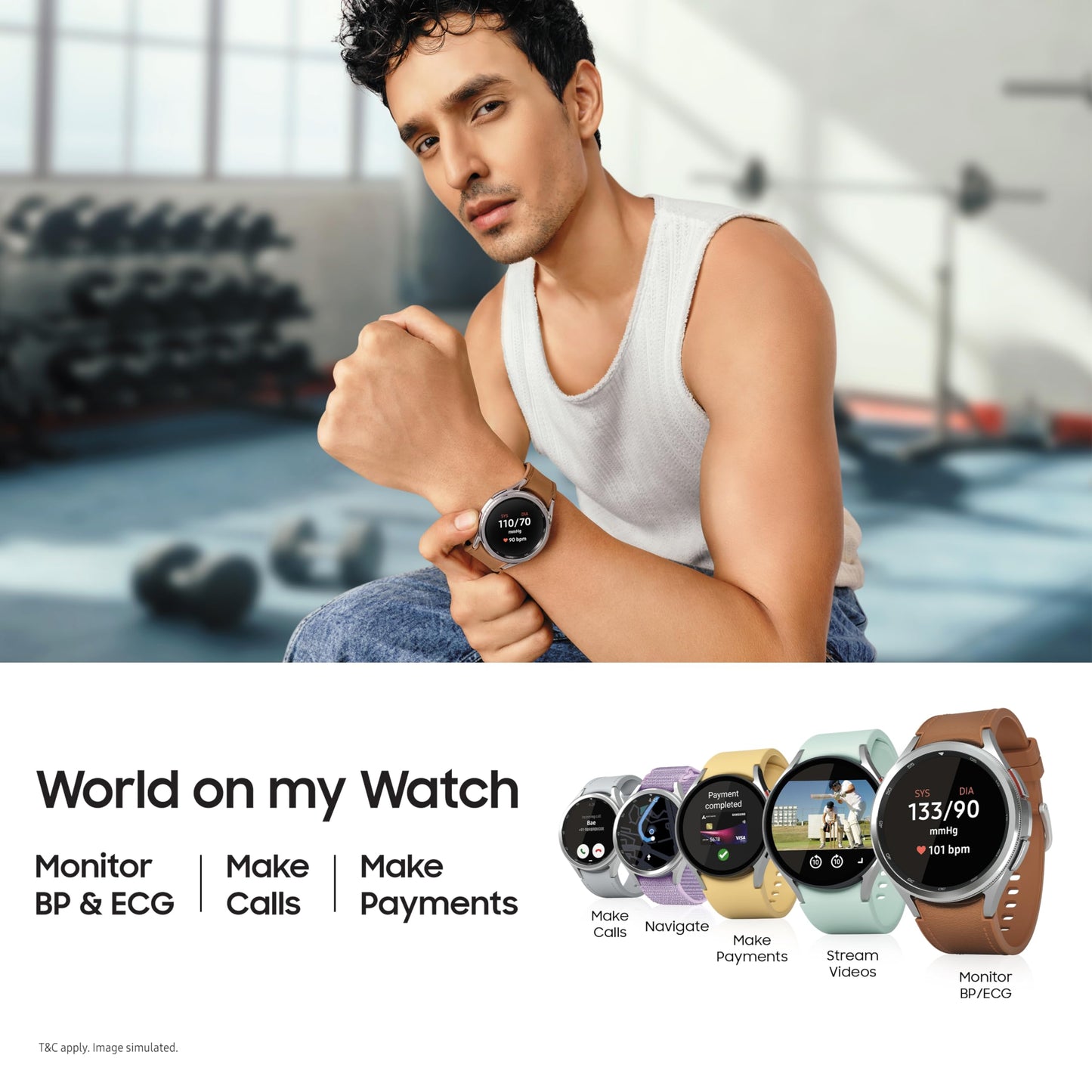 Samsung Galaxy Watch6 Classic (Black, 47mm) | Rotating Bezel | LTE | Monitor BP and ECG | Track Sleep | Track Health | Upto 40hrs Charge with Fast Charging | Galaxy Ecosystem | IP68 Rating